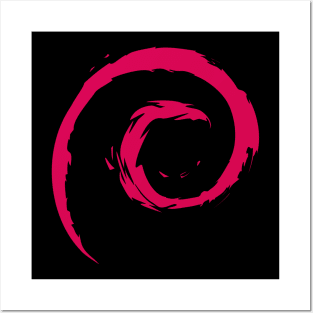 Debian Linux Logo Posters and Art